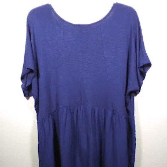 Jessica Simpson Navy Blue Maternity Short Sleeve Top Size Large - Picture 10 of 13